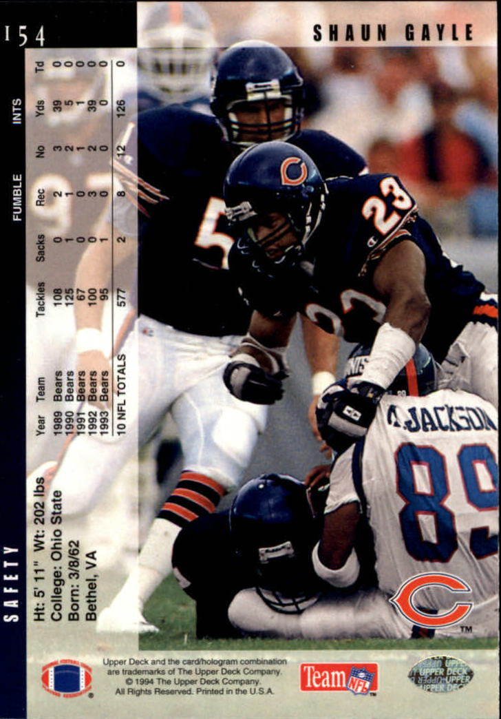 B2176- 1994 Upper Deck FB Card #s 1-249 +Rookies -You Pick- 15+ FREE US SHIP