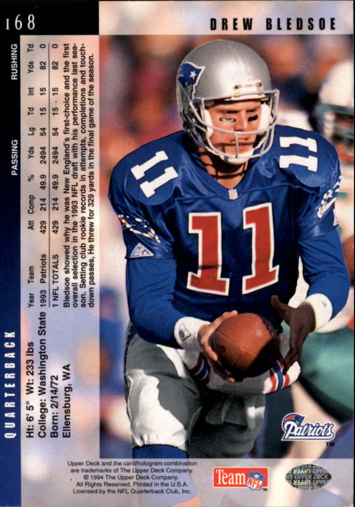 B2176- 1994 Upper Deck FB Card #s 1-249 +Rookies -You Pick- 15+ FREE US SHIP