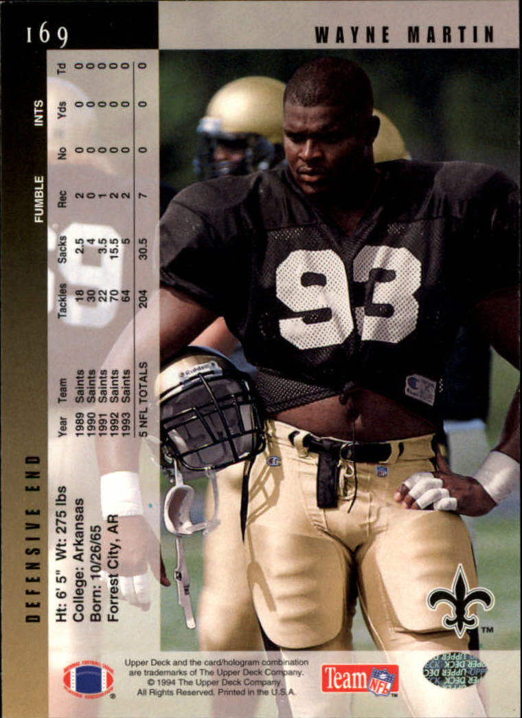 B2176- 1994 Upper Deck FB Card #s 1-249 +Rookies -You Pick- 15+ FREE US SHIP