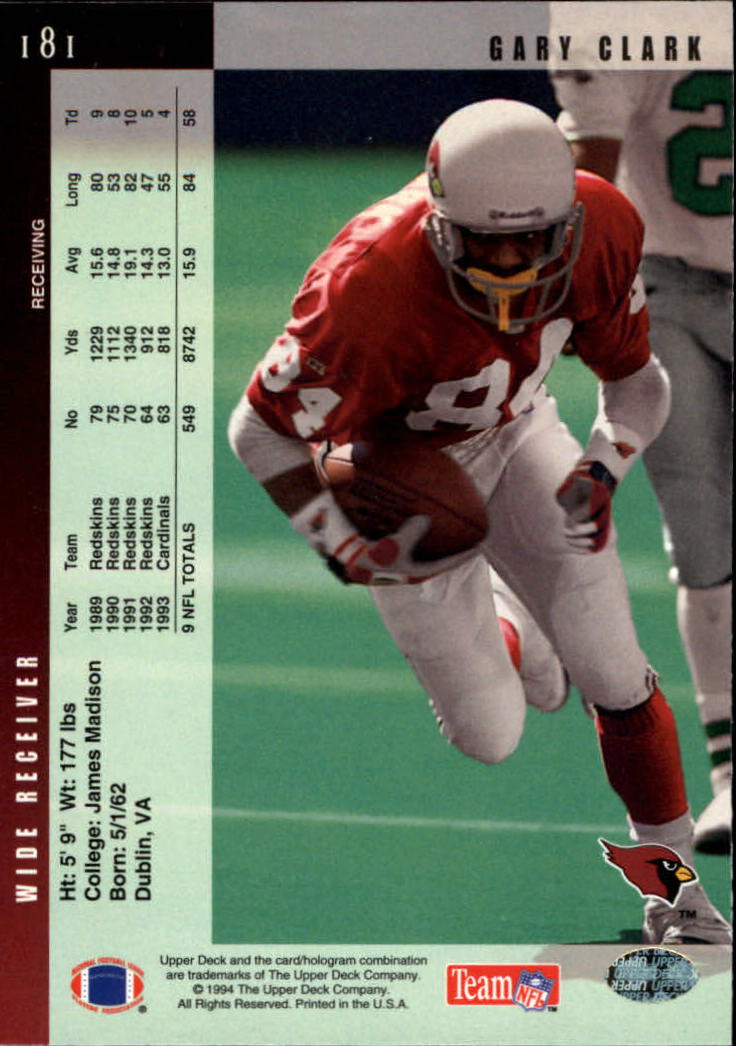 B2176- 1994 Upper Deck FB Card #s 1-249 +Rookies -You Pick- 15+ FREE US SHIP