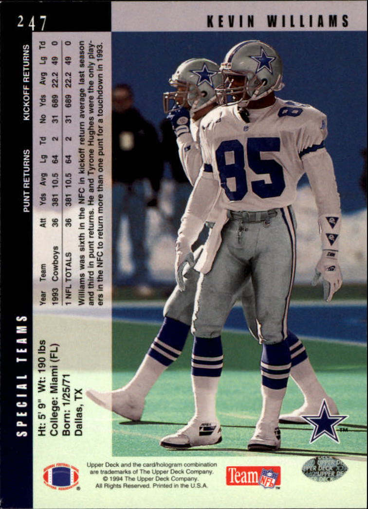 B2176- 1994 Upper Deck FB Card #s 1-249 +Rookies -You Pick- 15+ FREE US SHIP