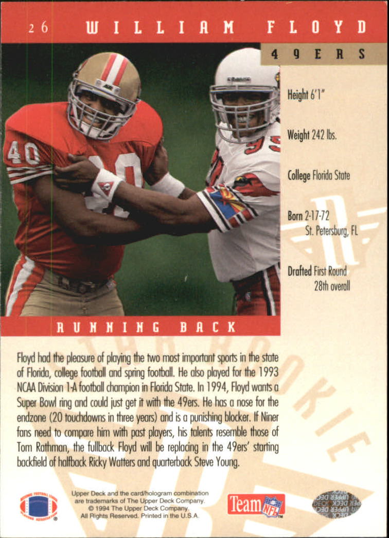 B2394- 1994 Upper Deck Electric Silver FB 1-200 -You Pick- 15+ FREE US SHIP - Picture 47 of 383