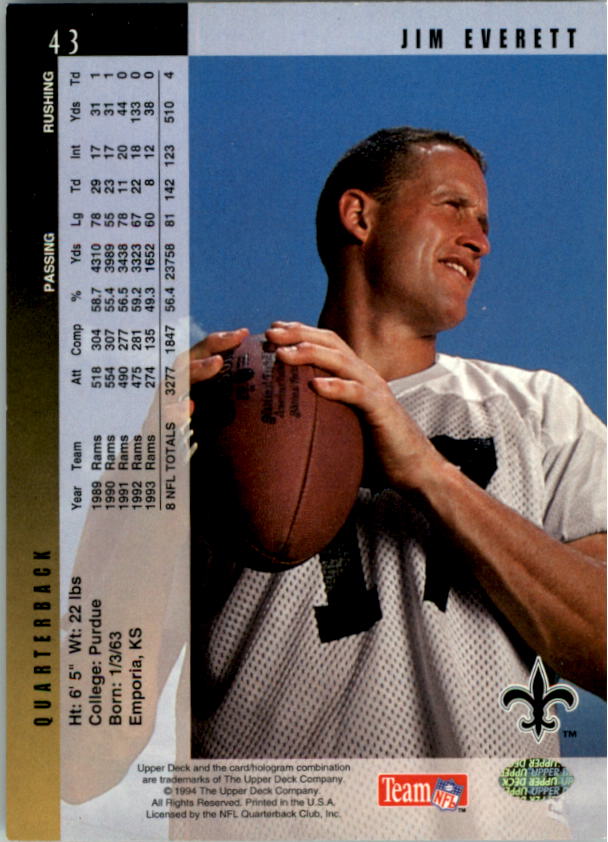 B2394- 1994 Upper Deck Electric Silver FB 1-200 -You Pick- 15+ FREE US SHIP - Picture 81 of 383