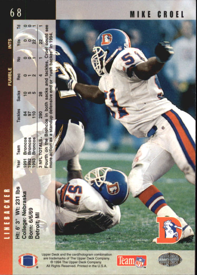 B2394- 1994 Upper Deck Electric Silver FB 1-200 -You Pick- 15+ FREE US SHIP - Picture 131 of 383