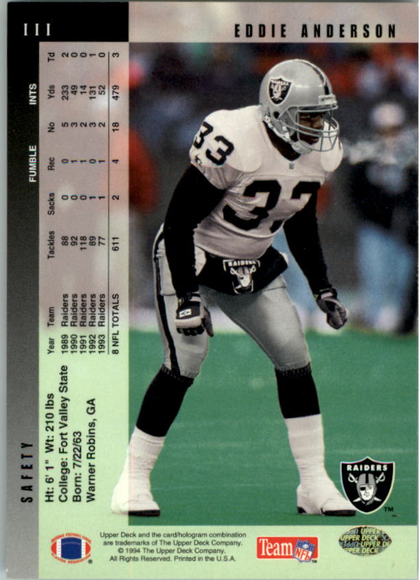 B2394- 1994 Upper Deck Electric Silver FB 1-200 -You Pick- 15+ FREE US SHIP - Picture 209 of 383