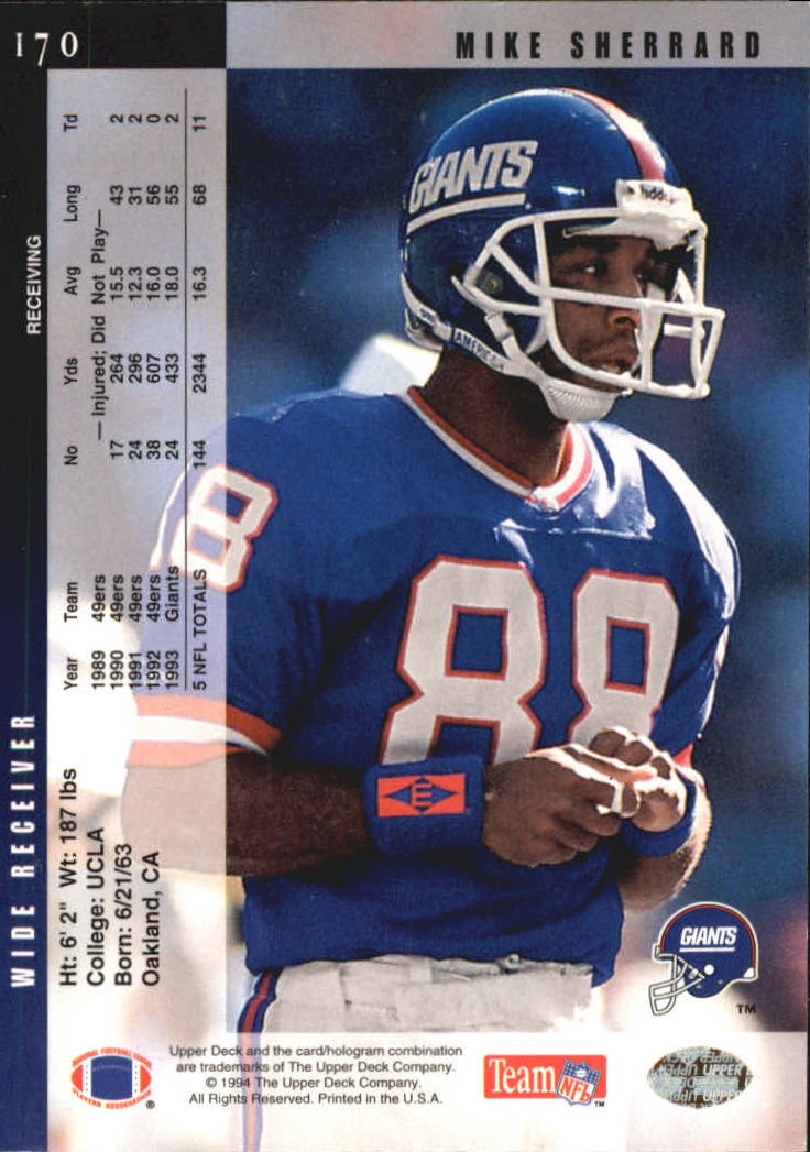 B2394- 1994 Upper Deck Electric Silver FB 1-200 -You Pick- 15+ FREE US SHIP - Picture 325 of 383