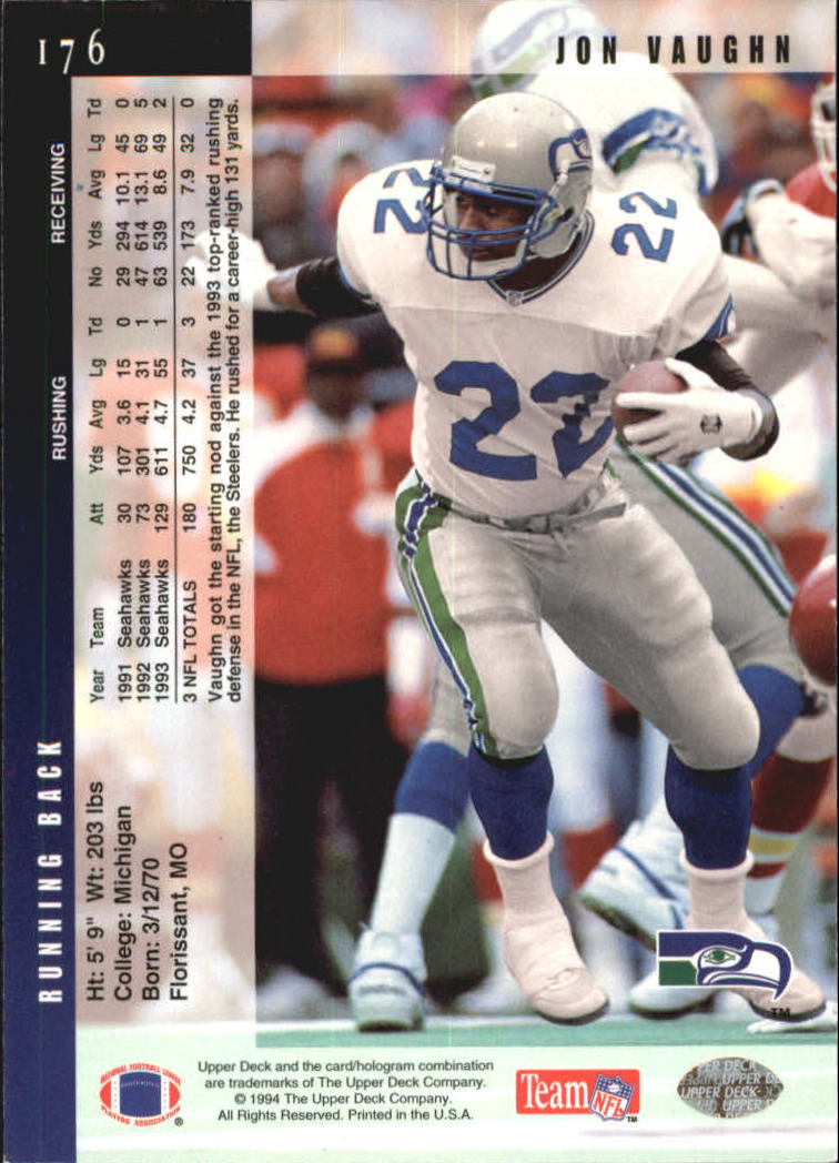 B2394- 1994 Upper Deck Electric Silver FB 1-200 -You Pick- 15+ FREE US SHIP - Picture 337 of 383