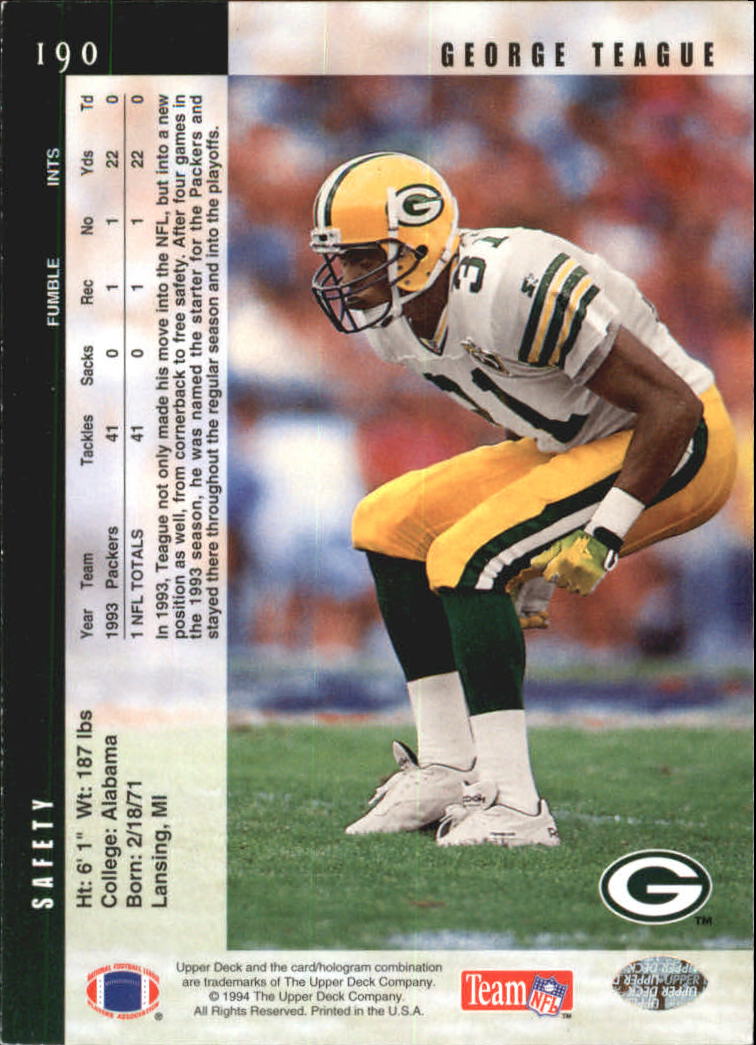 B2394- 1994 Upper Deck Electric Silver FB 1-200 -You Pick- 15+ FREE US SHIP - Picture 363 of 383