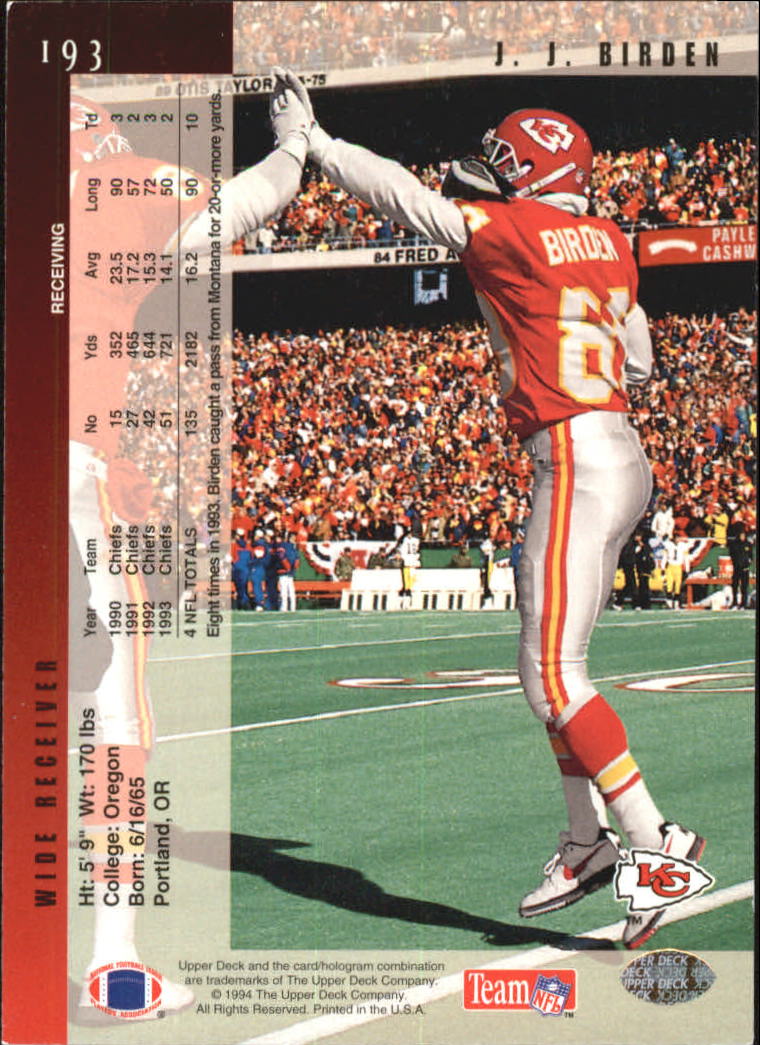 B2394- 1994 Upper Deck Electric Silver FB 1-200 -You Pick- 15+ FREE US SHIP - Picture 369 of 383