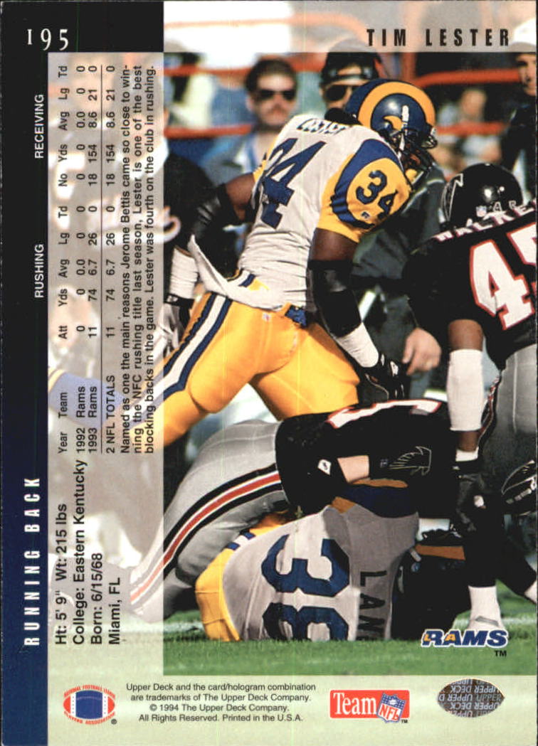 B2394- 1994 Upper Deck Electric Silver FB 1-200 -You Pick- 15+ FREE US SHIP - Picture 373 of 383