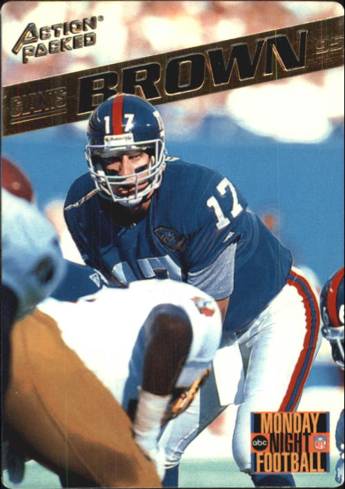 1995 Action Packed Monday Night Football #15 Dave Brown