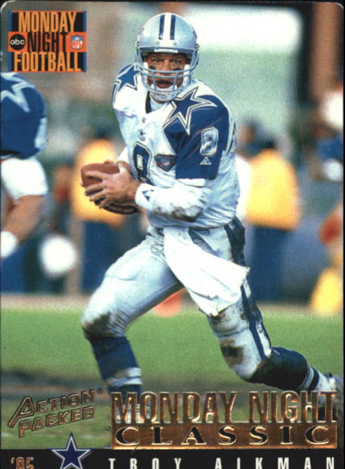 1995 Action Packed Monday Night Football #107 Troy Aikman C