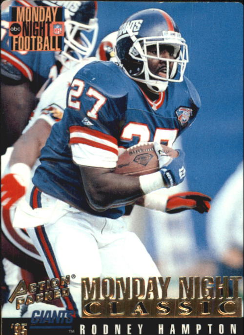 90s Vintage Rodney Hampton 27 New York Giants Nfl Football 