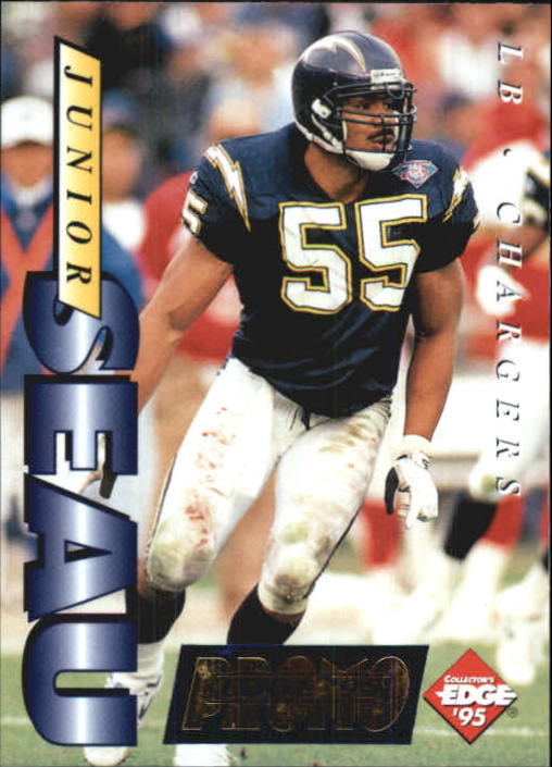 1995 Collector's Edge Junior Seau Promos #5 Junior Seau/Super Bowl Season 1994