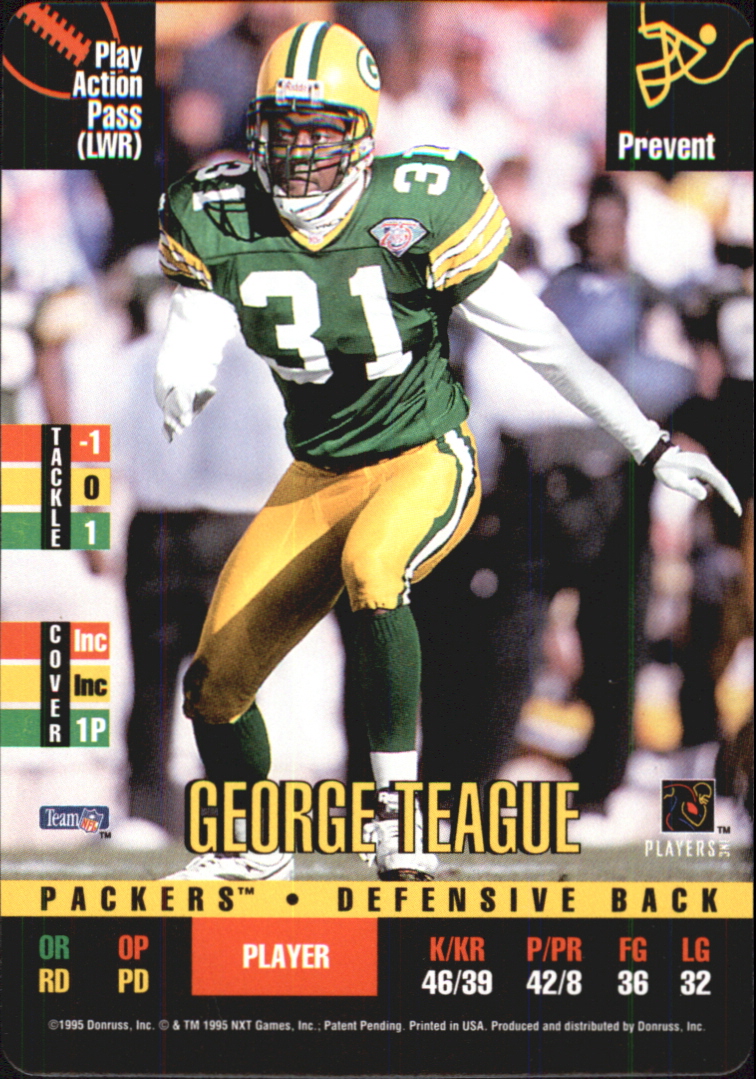 1995 Donruss Red Zone #114 George Teague