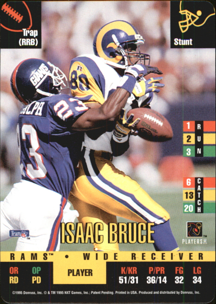 1995 Donruss Red Zone #304 Isaac Bruce DP