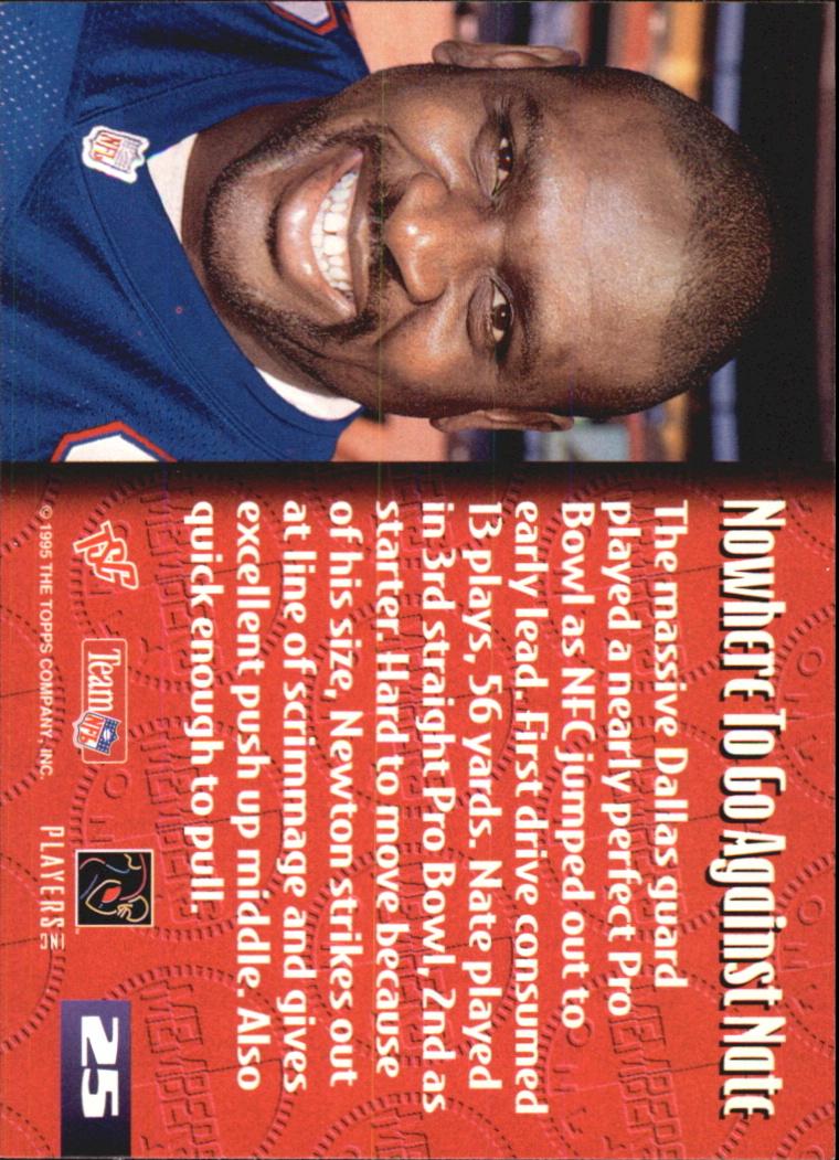 1995 Stadium Club Members Only 50 #25 Nate Newton/Dallas Cowboys