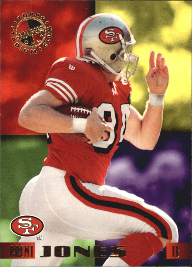1995 Stadium Club Members Only 50 #29 Brent Jones/San Francisco 49ers