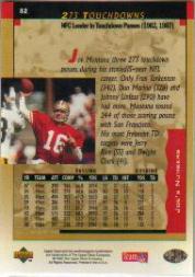 1995 Upper Deck Joe Montana Box Set #32 Joe Montana/273 Touchdowns back image