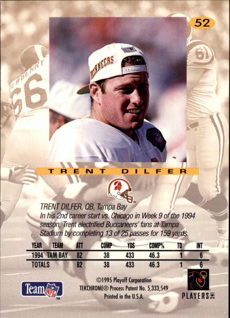 1995 Absolute #52 Trent Dilfer back image