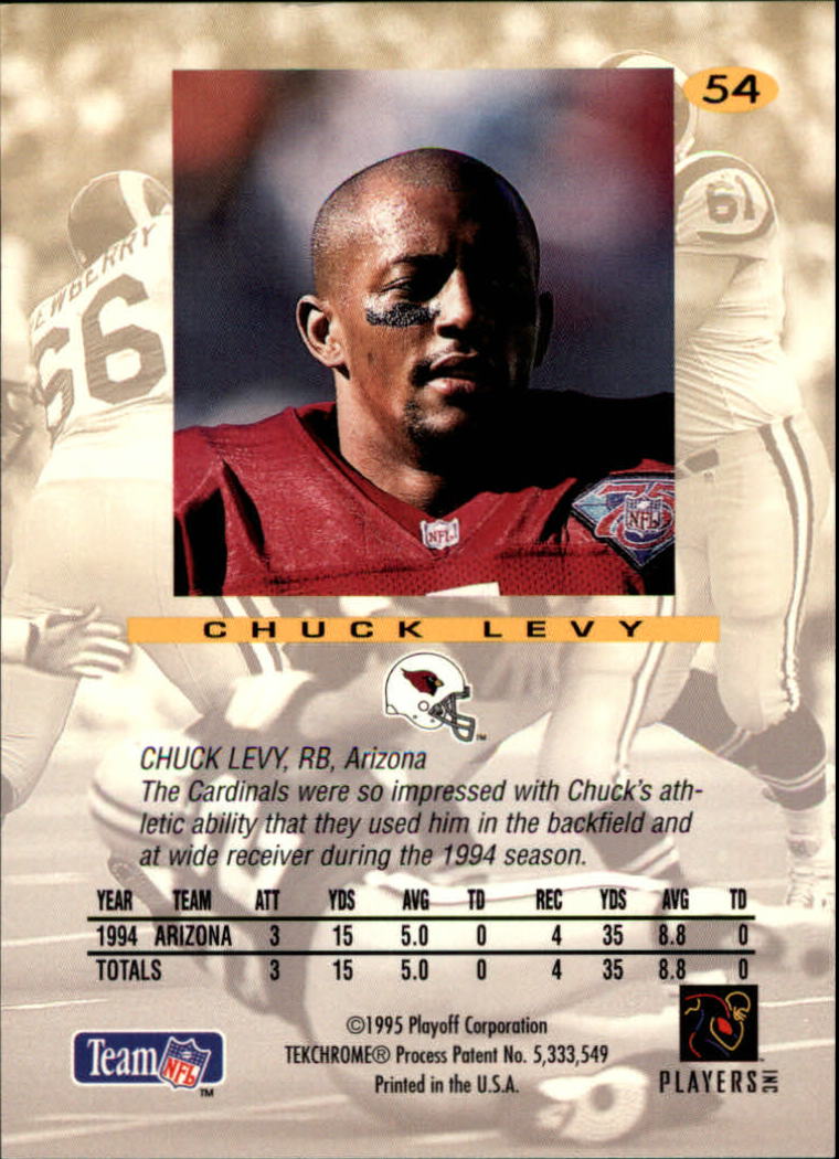 1995 Absolute #54 Chuck Levy back image