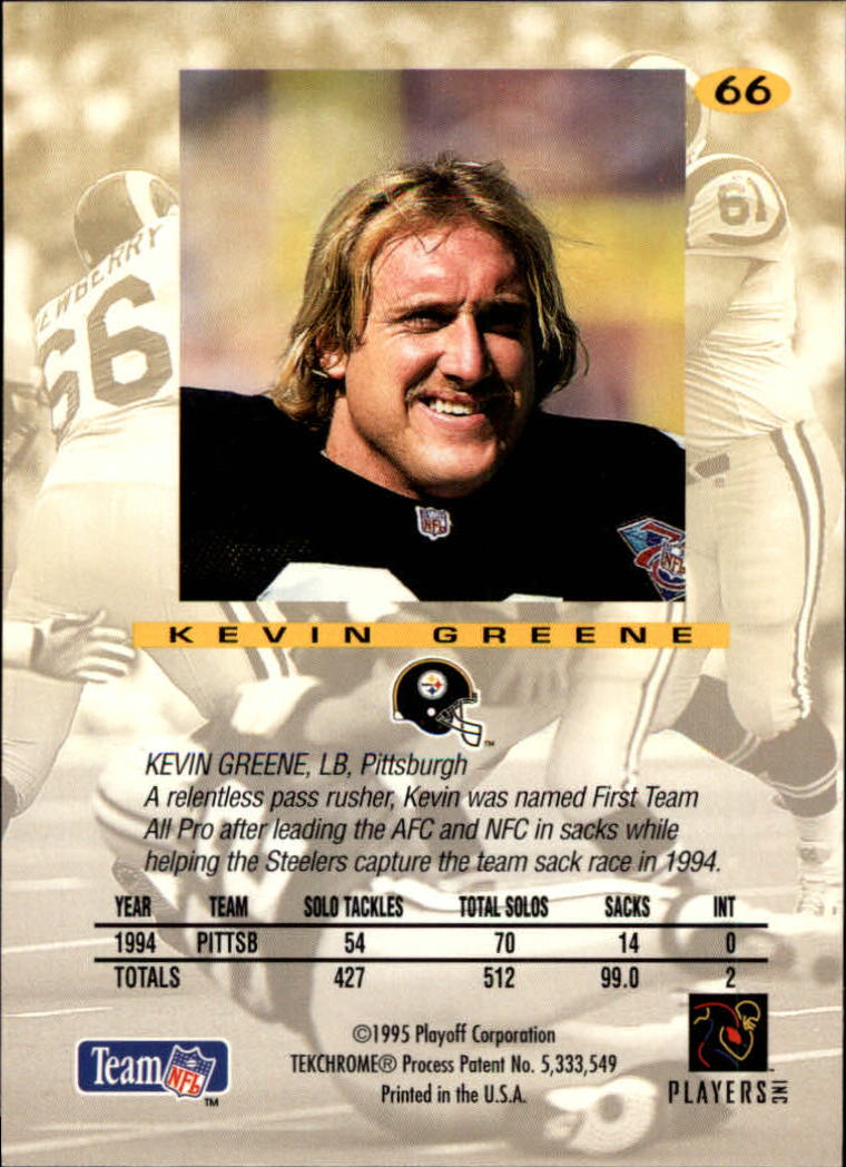 1995 Absolute #66 Kevin Greene back image