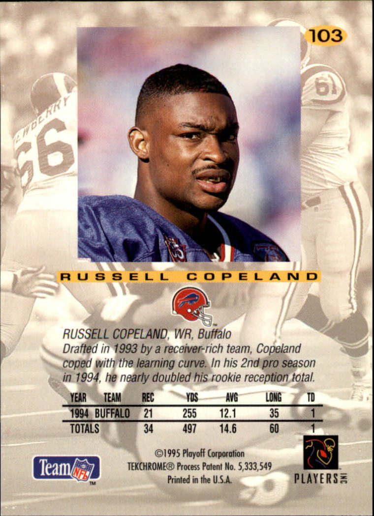 1995 Absolute #103 Russell Copeland back image