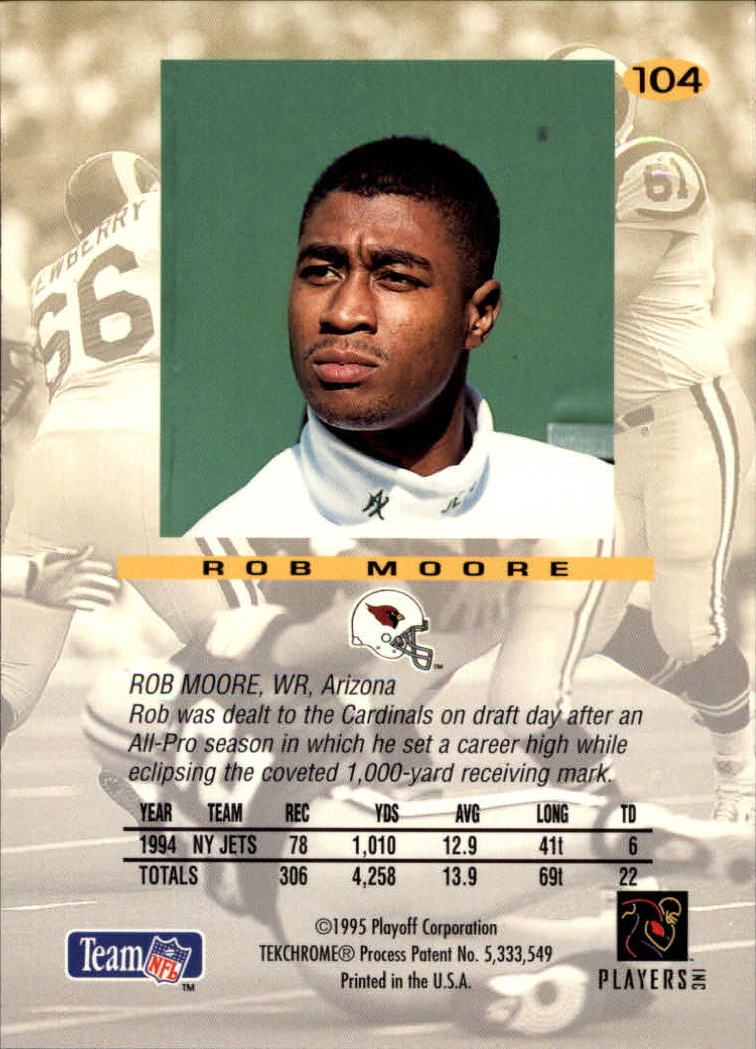 1995 Absolute #104 Rob Moore back image