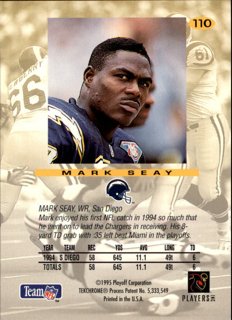 1995 Absolute #110 Mark Seay back image