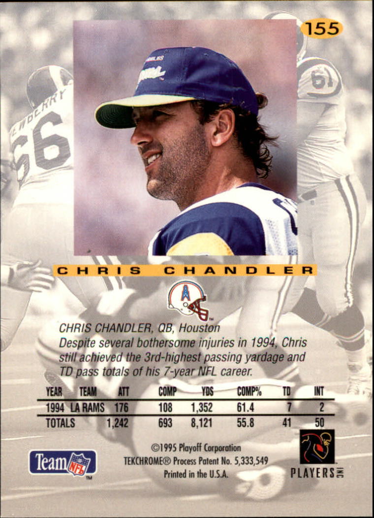 1995 Absolute #155 Chris Chandler back image