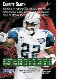 1995 Absolute/Prime Pigskin Previews #1 Emmitt Smith back image