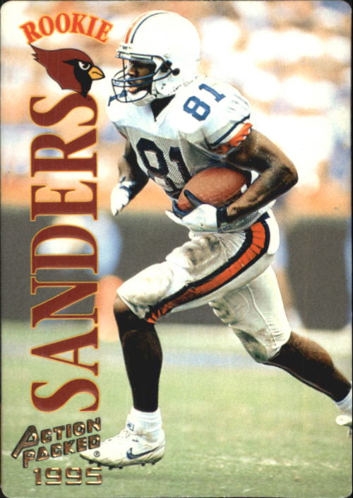1995 Action Packed #117 Frank Sanders RC
