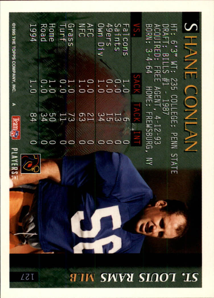 1995 Bowman #127 Shane Conlan back image