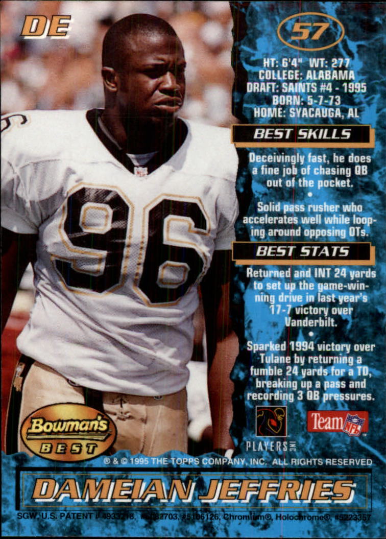 A4078- 1995 Bowman's Beste Fb Karten Rookies Und Tierärzte -du Pick- 15 + Free - Bild 101 von 445