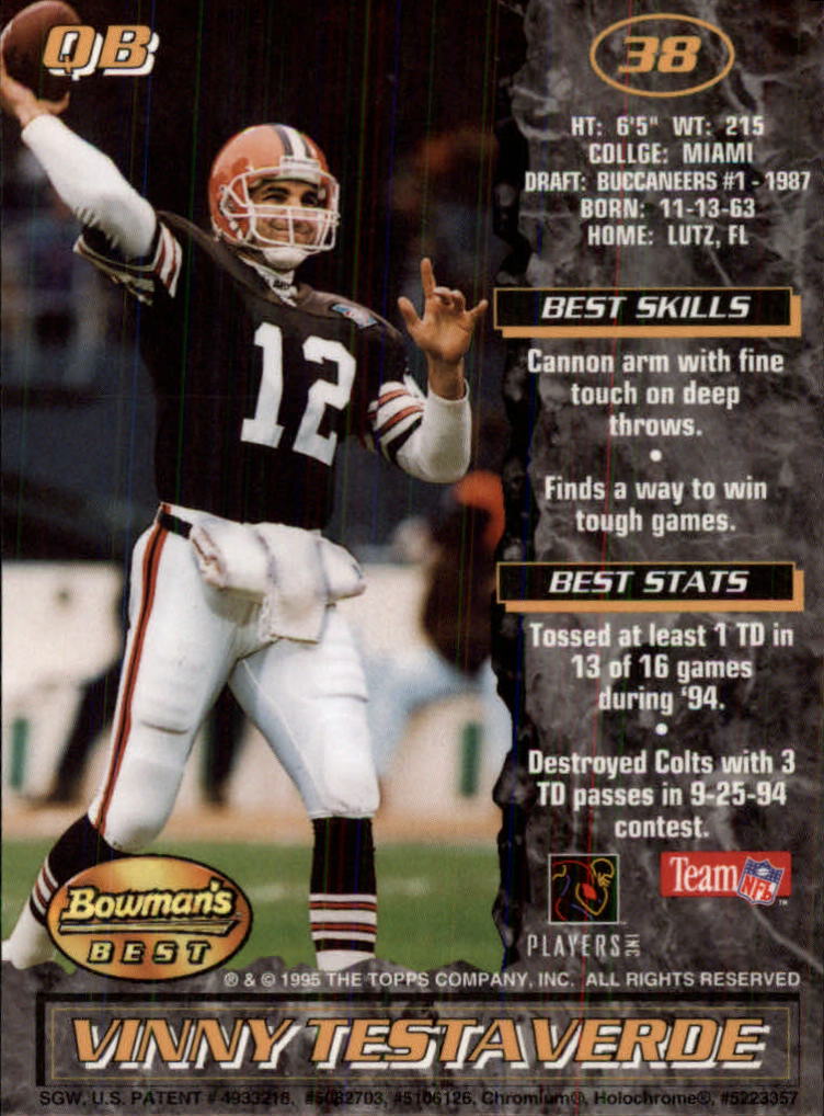 A4078- 1995 Bowman's Beste Fb Karten Rookies Und Tierärzte -du Pick- 15 + Free - Bild 241 von 445