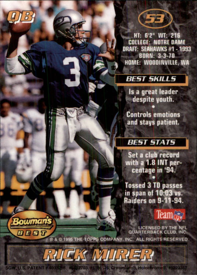 A4078- 1995 Bowman's Beste Fb Karten Rookies Und Tierärzte -du Pick- 15 + Free - Bild 269 von 445