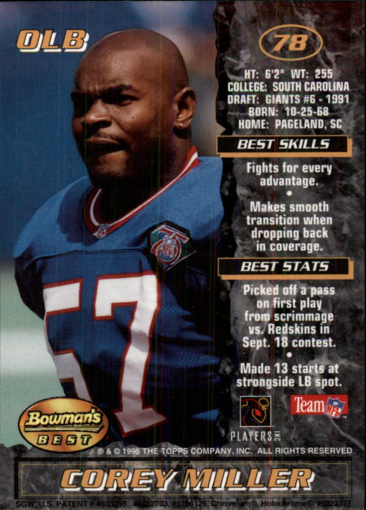 A4078- 1995 Bowman's Beste Fb Karten Rookies Und Tierärzte -du Pick- 15 + Free - Bild 315 von 445