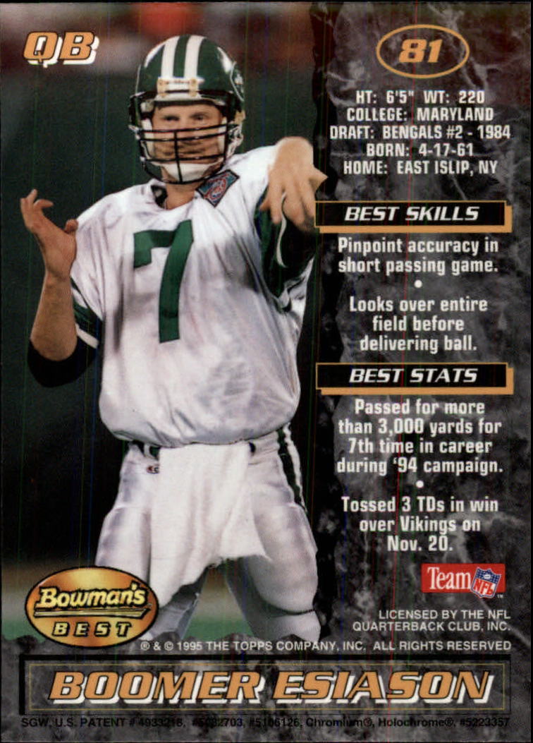 A4078- 1995 Bowman's Beste Fb Karten Rookies Und Tierärzte -du Pick- 15 + Free - Bild 321 von 445