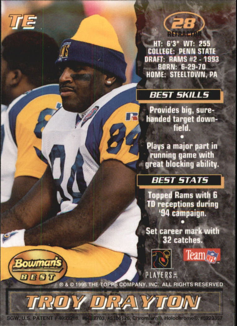 A4078- 1995 Bowman's Beste Fb Karten Rookies Und Tierärzte -du Pick- 15 + Free - Bild 425 von 445