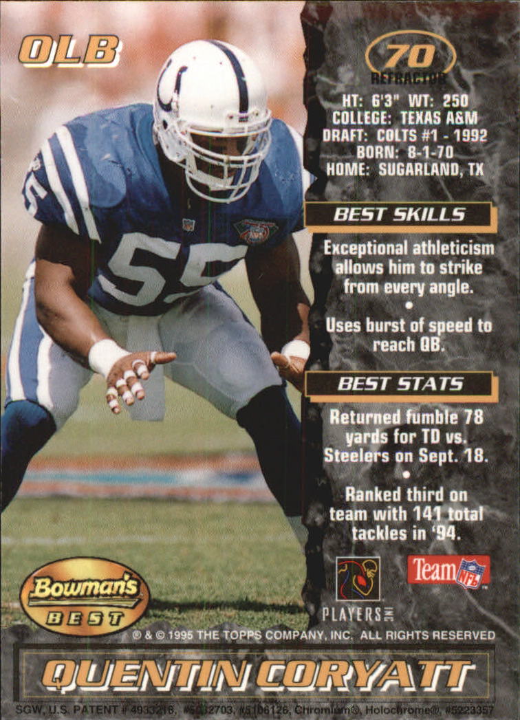 A4078- 1995 Bowman's Beste Fb Karten Rookies Und Tierärzte -du Pick- 15 + Free - Bild 439 von 445