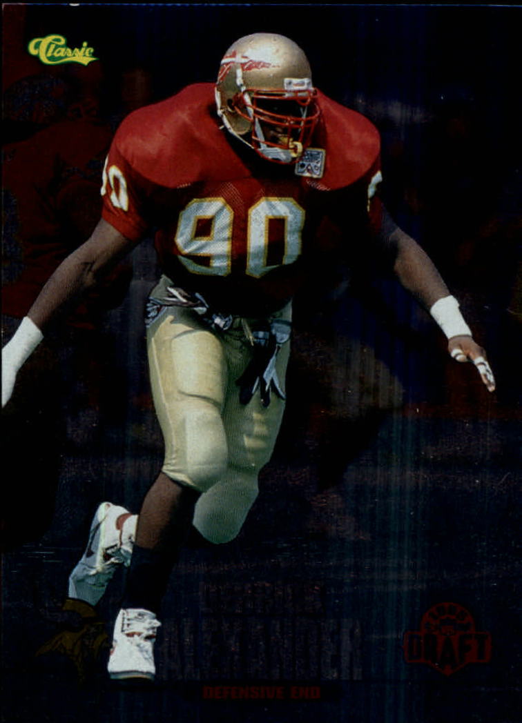 1995 Classic NFL Rookies Silver #11 Derrick Alexander