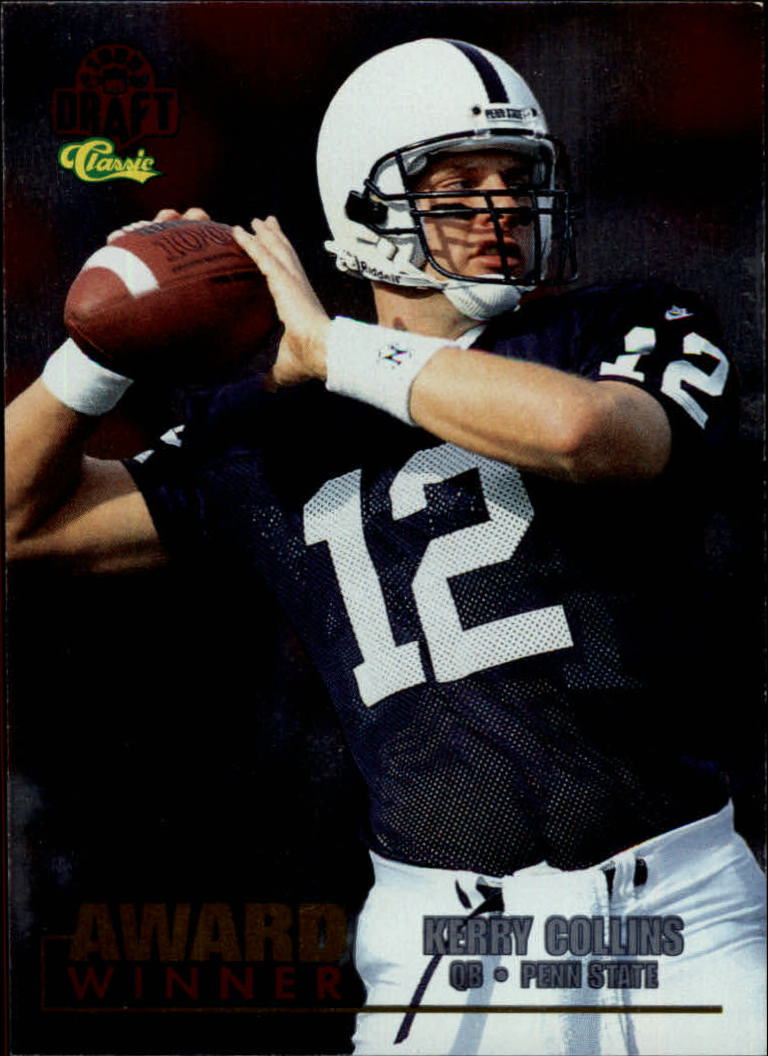 1995 Classic NFL Rookies Silver #104 Kerry Collins AW