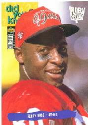1995 Collector's Choice Player's Club #36 Jerry Rice DYK