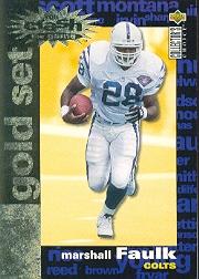 1995 Collector's Choice Crash The Game Gold Redemption #C19 Marshall Faulk