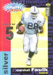 1995 Collector's Choice Crash The Game Silver Redemption #C19 Marshall Faulk