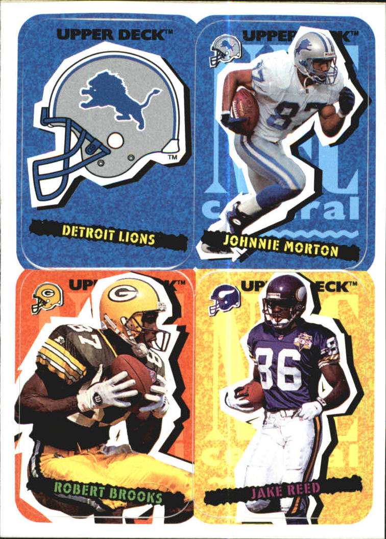 1995 Collector's Choice Update Stick-Ums #47 Lions/Morton/Brooks/Reed