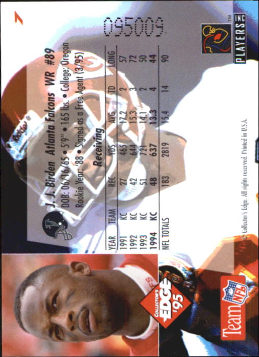 B1003- 1995 Collector's Edge FB #s 1-205 +Rookies -You Pick- 15+ FREE US SHIP - Picture 15 of 397