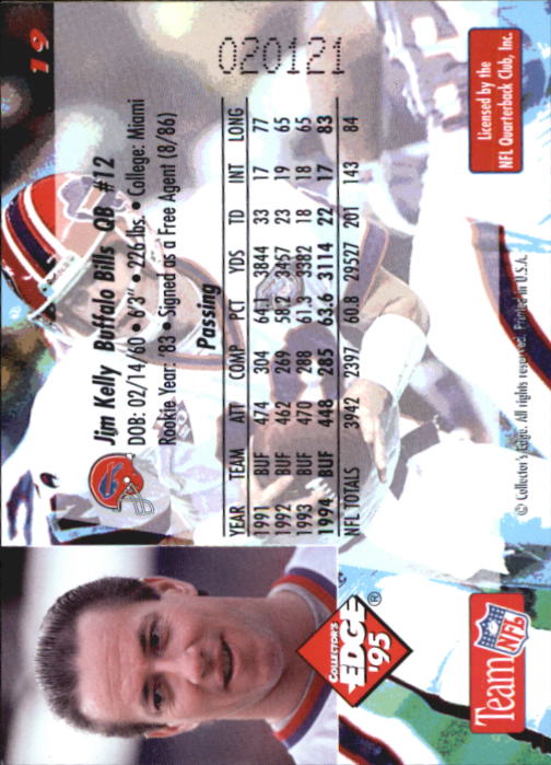B1003- 1995 Collector's Edge FB #s 1-205 +Rookies -You Pick- 15+ FREE US SHIP - Picture 39 of 397