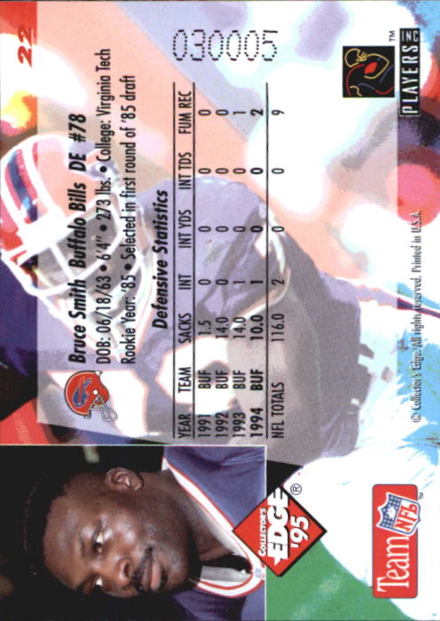 B1003- 1995 Collector's Edge FB #s 1-205 +Rookies -You Pick- 15+ FREE US SHIP - Picture 45 of 397