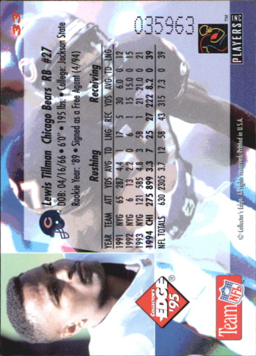 B1003- 1995 Collector's Edge FB #s 1-205 +Rookies -You Pick- 15+ FREE US SHIP - Picture 67 of 397